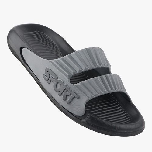 Fighter Mens Sliders Slipper - Color: White & Gray