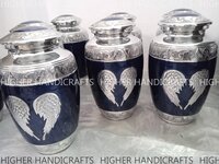 Lady of Guadalupe Engraved Adult Cremation Urns for Ashes - White Metal Handcrafted Adult Urns Wholesale Supplies