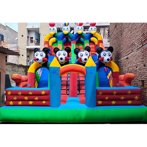 Big 3 Lane Slider Inflatable Bouncy