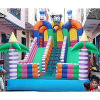 Big 3 Lane Slider Inflatable Bouncy