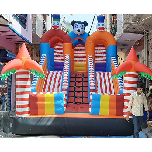 Big 3 Lane Slider Inflatable Bouncy