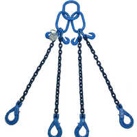Alloy Steel  Grade 80 4 Leg Lifting Chain - Color: Blue