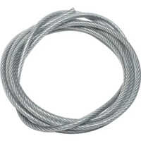 Pvc Coated Steel Wire Rope - Stainless Steel, 6 Millimeter Diameter, 500 Meter Length, Silver Color | Durable, Rust-resistant, Ideal For Heavy Loads