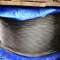 Usha Martin Wire Rope - Steel, 1 Meter Length, 10 Millimeter Diameter, Silver Color, Available In Galvanized & Ungalvanized Grades