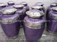 Enameled Finish Alloy Cremation Urn for Human ashes - Ma;e & Female Adult Urns ,  Manufacturer of Funeral Urns