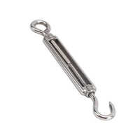 Ss 304 Turnbuckle - Stainless Steel, 8 Inches, Silver | Easy To Use, Durable, 12-month Warranty For Lifting Industry Applications