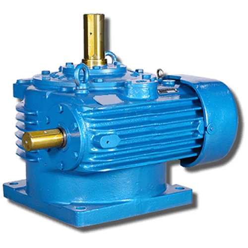 Horizontal Worm Gearbox - Color: Blue