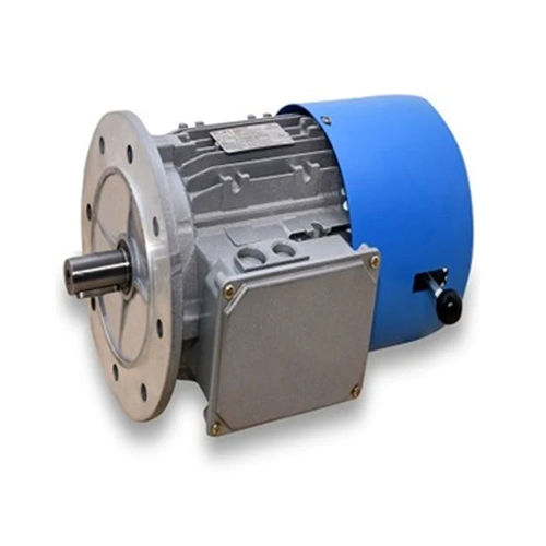 Industrial Worm Geared Brake Motor - Color: Grey