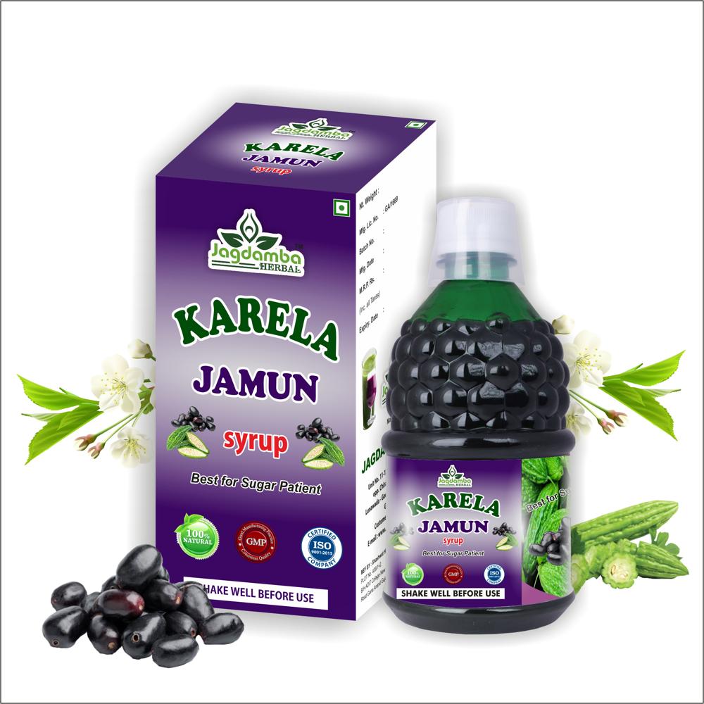 Karela Jamun Syrup - 1000ml Natural Blood Purifier, Promotes Healthy Liver & Sugar Control, Rich in Iron & Vitamin C, Tonic for Digestive Health