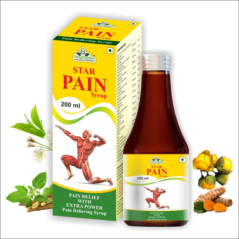 Star Pain Syrup - Ayurvedic Formulation for Joint & Muscle Pain Relief | Rapid Bone Healing, Anti-Inflammatory Benefits, Supports Mobility