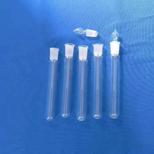 Quartz Test Tube With Screw Cap - Color: Transparent