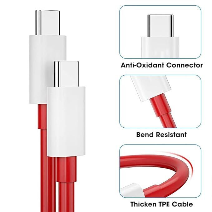 Dash Warp Charge Cable (1Meter) 6.5A C To C Data Sync