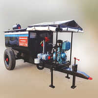Trolley Mounted Bitumen Sprayer - Mild Steel, 1000-3000 Ltr/hr Capacity, Black Color | Semi-Automatic, Includes Warranty
