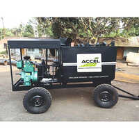 Trolley Mounted Emulsion Sprayer - Mild Steel, 1000-2000 Ltr/hr Capacity, Semi-automatic , Durable Black Finish With Warranty