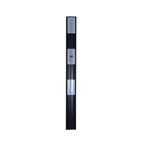 3m Metal Delineator - Metal Height 750/900/1000/1200mm Black | Road Safety Manual Warning Signal 50mm/75mm Dimensions
