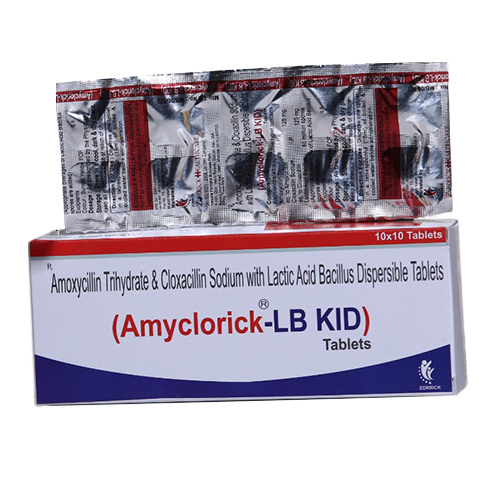Amoxycillin Trihydrate And Cloxacillin Sodium With Lactic Acid Bacillus Dispersible Tablets