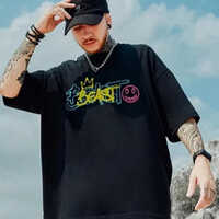 Mens Round Neck Oversized T-Shirt