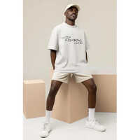 Mens Oversized Cotton Drop Shoulder T-Shirt