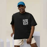 Mens Printed Oversized Drop Shoulder T-Shirt