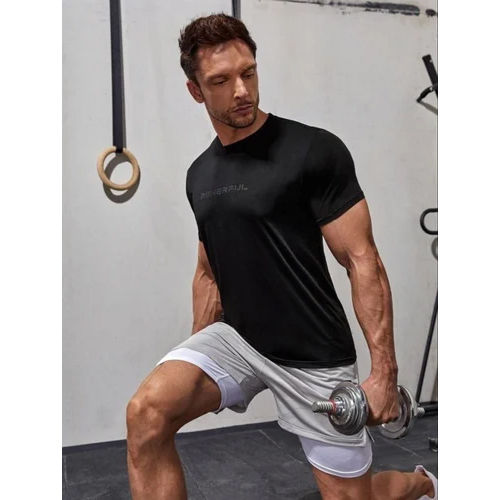 Mens Micro Poly Cotton Gym T-Shirt