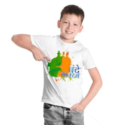 Kids Independence Day Printed T-shirt - Age Group: 3-5 Years