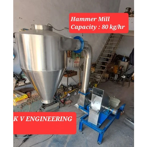 5Hp Super Hammer Mill Machine - Capacity: 100 Kg/Hr