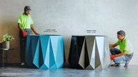 Takos 32ms Large Frp Planter - 37"x31"x41.5"x32.5" | Versatile Frp Material, Various Color Options, Indoor And Outdoor Use