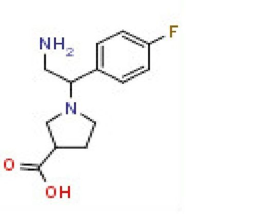 1-[2-Amino-1-(4-fluoro-phenyl)-ethyl]-pyrrolidine-3-carboxylic acid