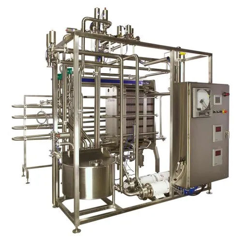 Milk Pasteurizer Plate Heat Exchanger - Color: Silver