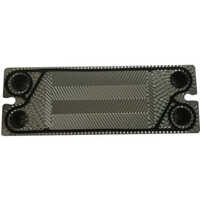Heat Exchanger Phe Plate - Customized Size, 0.5 Millimeter Thickness, Black & Silver Color | Efficient Heat Transfer For Food Industry