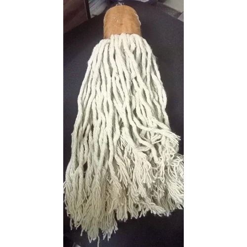 Wooden Cotton Mop Refill - Color: As Per Availability