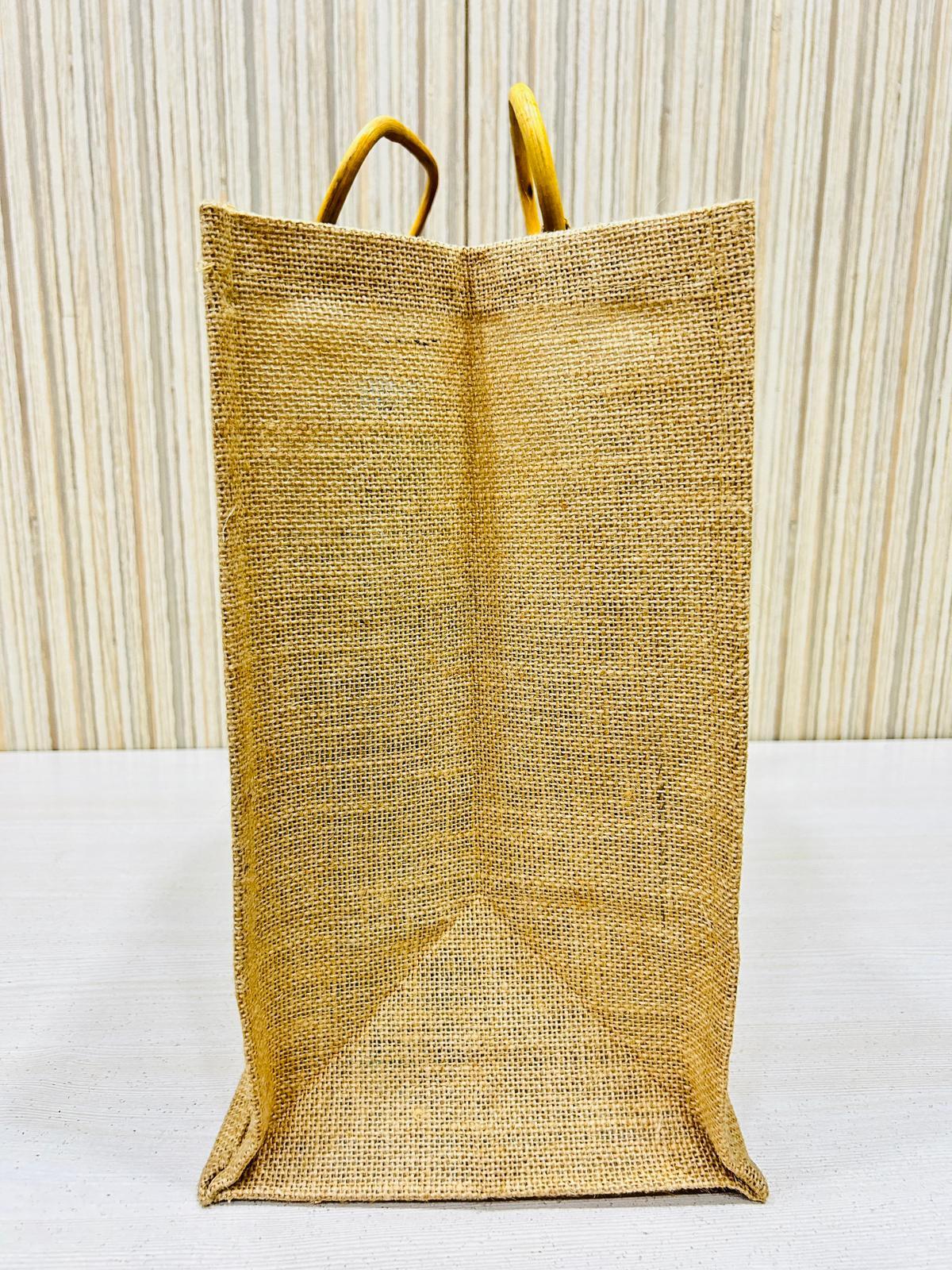 Corporate Gifting Cane Handle Jute Bag
