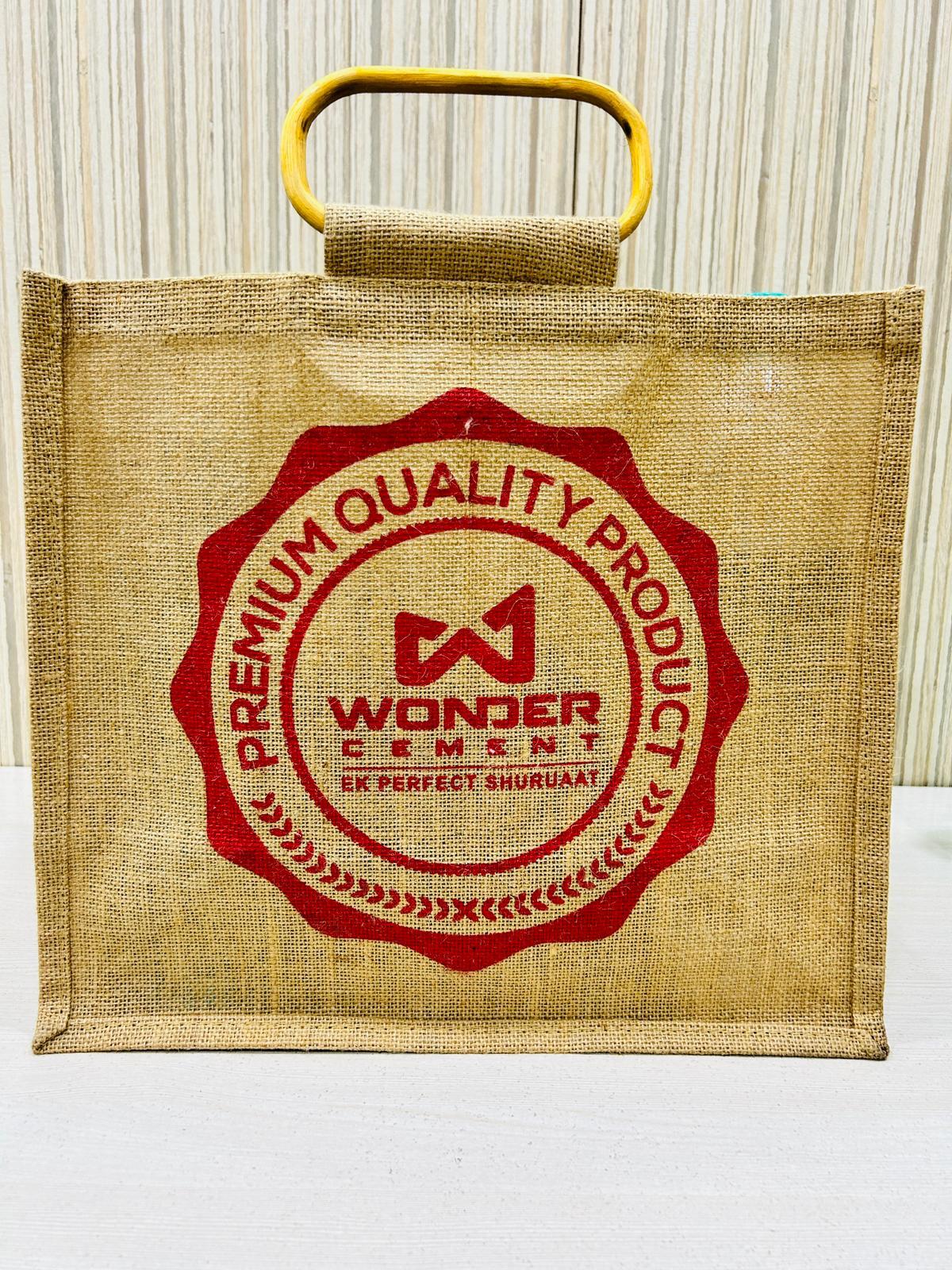 Corporate Gifting Cane Handle Jute Bag