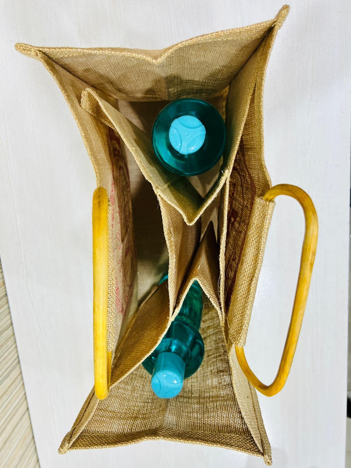 Corporate Gifting Cane Handle Jute Bag