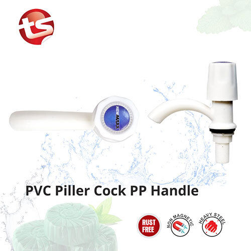 Pvc Piller Cock Pp Handle - Color: White