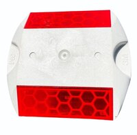 3m Road Marker - Abs Material, Height 18cm , Reflective Direction Sign In Red/yellow/white/green/red&white For Road Safety