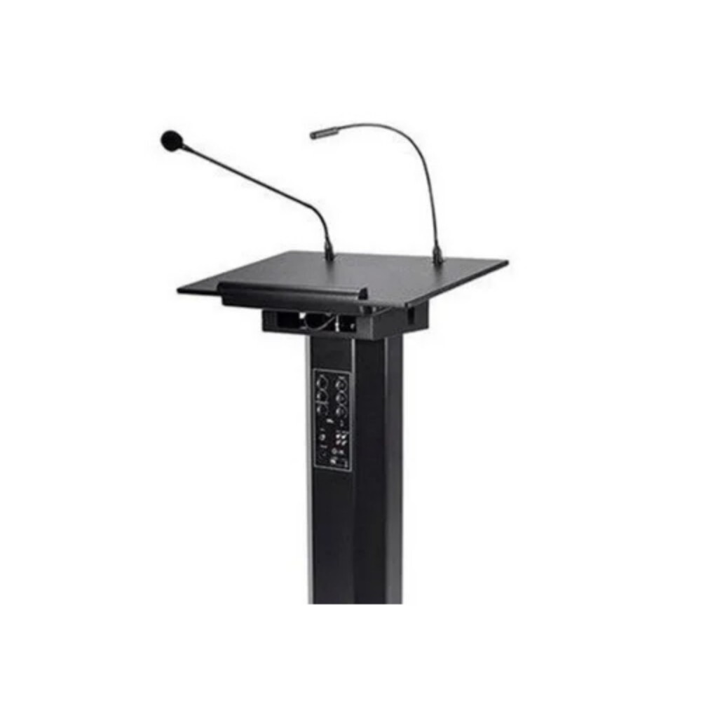 Metal Audio Podium - Assembly: No Assembly Required