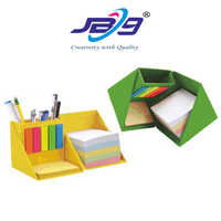 Jb9 Magic Cube Sticky Note Memo Holder Desk Organizer - Plastic, Standard Size | Versatile Office & Home Use, Efficient Desk Organization