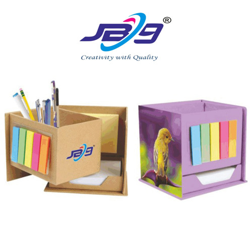 Jb9 Pen Stand With Sicky Note Pad - Size: Standard