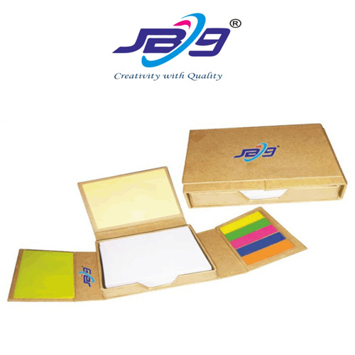 Jb9 Three Fold Sticky Memo Note Pad - Size: Standard