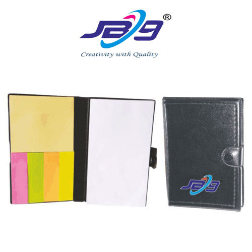 Jb9 Pu Foam Folder With Sticky Note Pad - Size: Standard