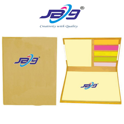 JB9 Sticky Note Pad With Hard Bond Cover