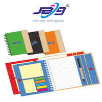 Jb9 Wiro Dairy With Sticky Note Pad - Standard Size | Office & Home Use, Durable Sticky Note Pad For Easy Note-taking And Reminders