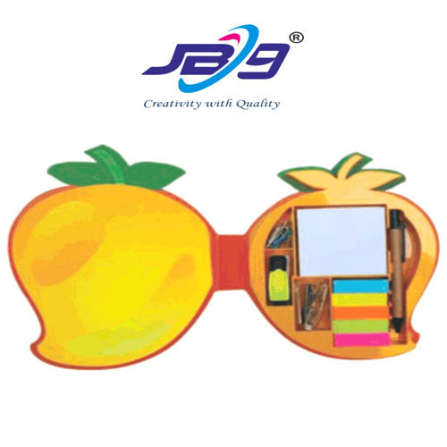 Jb9 Mango Shape Sticky Note Pad With Calender - Size: Standard