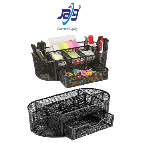 Jb9 9 Compartment Mesh Wire Pen Stand - Feature: High Quality