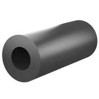Cylindrical Dock Fender - Rigid Natural Rubber, Matte Black Color - Plain Style For Superior Protection