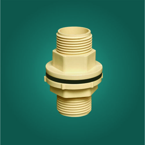 Cpvc Two Way Thread Tank Nipple - Color: White