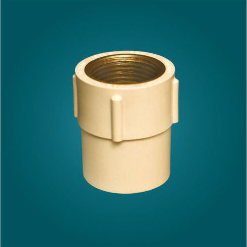 Cpvc And Brass Female Thread Adapter - Color: White