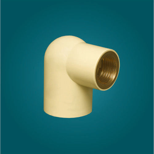 Cpvc And Brass Reducer Elbow - Color: White