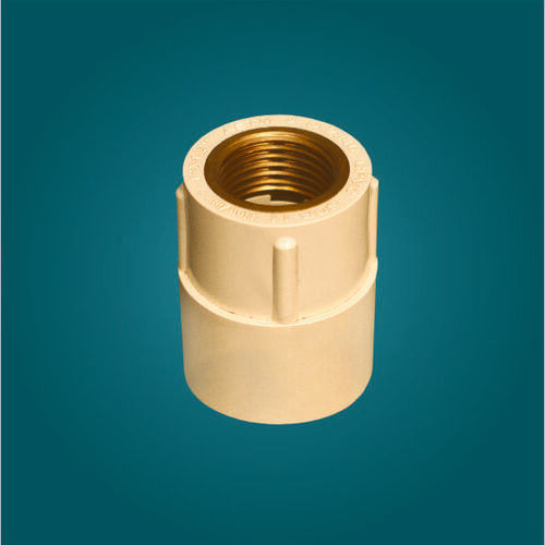 Cpvc And Brass Reducer Female Thread Adapter - Color: White